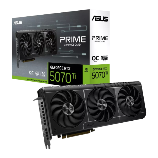 ASUS PRIME GeForce RTX 5070 Ti 16GB GDDR7 OC Edition Graphics Card ASUS PRIME GeForce RTX 5070 Ti 16GB GDDR7 OC Edition Graphics Card