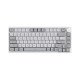 AJAZZ AK820 75% Gasket-Mounted White Backlit Wired Mechanical Keyboard, Gray White