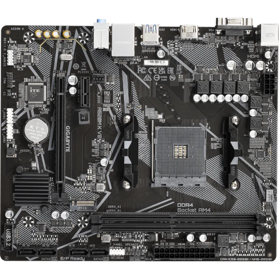 Gigabyte AMD Chipset A520M K V2 AM4 Micro ATX Motherboard