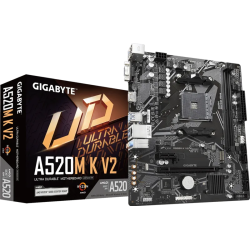 Gigabyte AMD Chipset A520M K V2 AM4 Micro ATX Motherboard Gigabyte AMD Chipset A520M K V2 AM4 Micro ATX Motherboard
