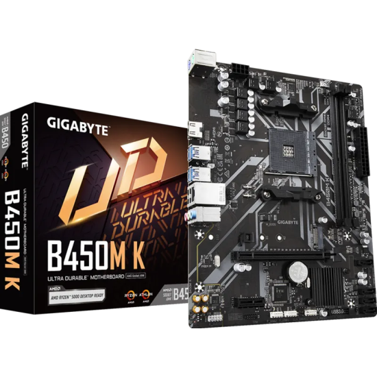 GIGABYTE B450M K AMD AM4 Micro ATX Motherboard 