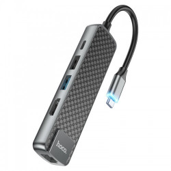 Hoco HB23 Easy view 5-in-1 Multimedia USB Type-C Hub 
