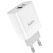Hoco C80A Charging (EU) Adapter With Type C & Type A Port (No Cable)