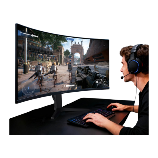 KOORUI WQHD 34E6UC 34-inch VA 165Hz Curved Gaming Monitor