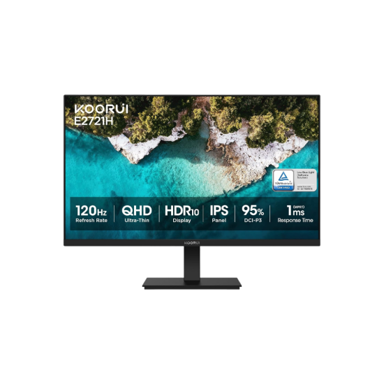 KOORUI 1ms QHD IPS E2721H 27-Inch 120Hz Gaming Monitor