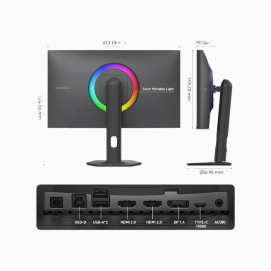 KOORUI S2741LM 27-inch UHD 160Hz/FHD 320Hz/UHD Dual-Mode IPS Gaming Monitor