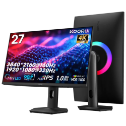 KOORUI S2741LM 27-inch UHD-160Hz/FHD-320Hz/ Dual-Mode IPS Gaming Monitor KOORUI S2741LM 27-inch UHD-160Hz/FHD-320Hz/ Dual-Mode IPS Gaming Monitor