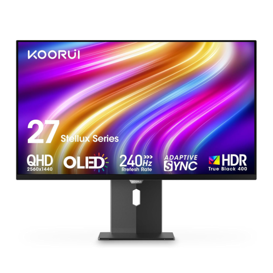 KOORUI S2721XO 27-Inch OLED Screen QHD 0.03ms Gaming Monitor KOORUI S2721XO 27-Inch OLED Screen QHD 0.03ms Gaming Monitor
