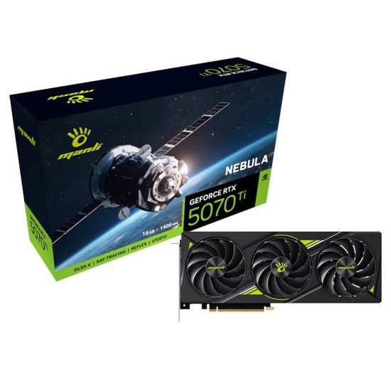 Manli Nebula GeForce RTX 5070 Ti 16GB GDDR7 Graphics Card
