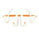 Onikuma T37 Wireless Earphone White Orange