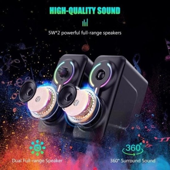 Onikuma L6 RGB Portable Bluetooth Speaker Onikuma L6 RGB Portable Bluetooth Speaker