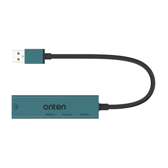 Onten 4 in 1 USB 2.0 to Ethernet Adapter Hub