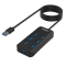 Onten OTN-8120 USB 3.2 Gen 1 7-Port Hub with One-Click Lock Screen Button