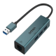ONTEN (OTN-5221) USB 3.0 to 3-Port Hub with Fast Ethernet Adapter