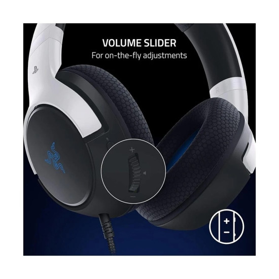 Razer Kaira X - Licensed PlayStation 5 Wired Black & White Gaming Headphone