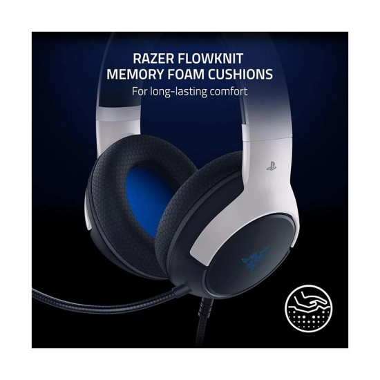 Razer Kaira X - Licensed PlayStation 5 Wired Black & White Gaming Headphone