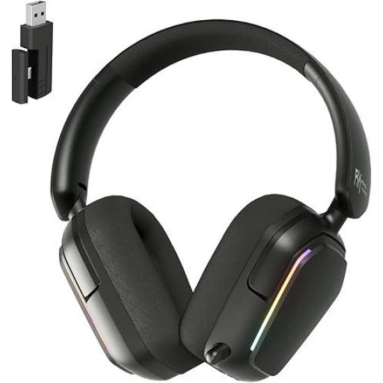 RK ROYAL KLUDGE HG101 Tri-mode Headphones with Foldable Microphone 