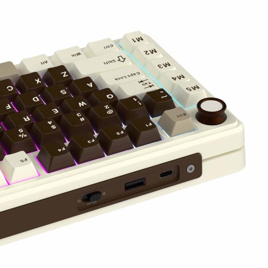 ROYAL KLUDGE RK L75 Hot Swappable Tri Mode Mechanical Gaming Keyboard