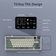 ROYAL KLUDGE RK M70 Hot Swappable Tri Mode Mechanical Gaming Keyboard