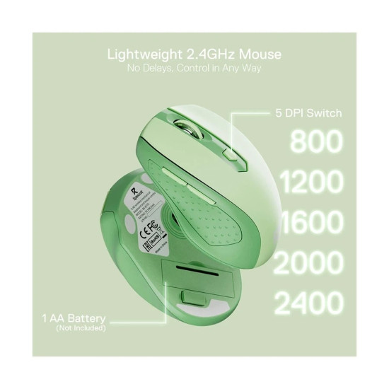 Redragon BS8772 Wireless Herb Green Mechanical Gaming Keyboard & Mouse Combo