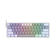 Redragon K617 FIZZ RGB (Red Switch) Gray-White gaming Keyboard