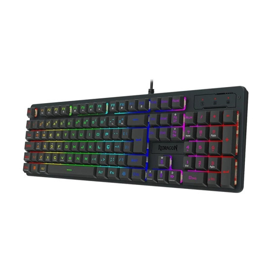 Redragon Netherbane K521 Wired Black Gaming Keyboard #K521-Rainbow