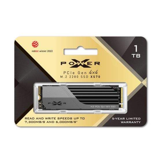 Silicon Power XPOWER XS70 1TB NVMe SSD heatsink SSD With DRAM Cache  