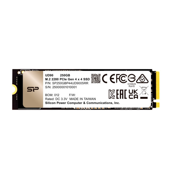 Silicon Power UD90 2280 PCIe Gen4 x4 250GB/500GB NVMe SSD 