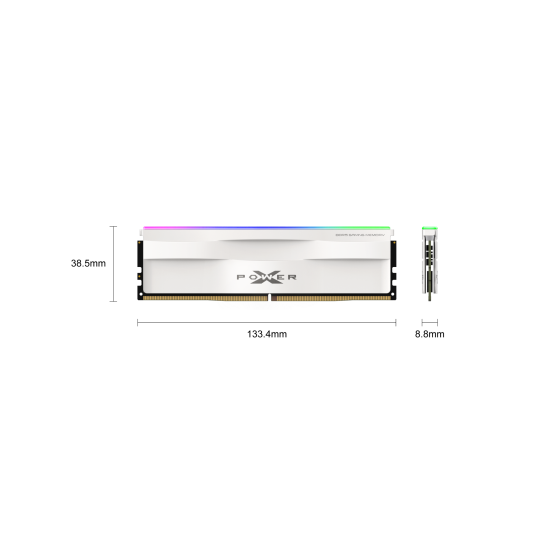 Silicon Power XPOWER Zenith DDR5 16GB RGB Gaming RAM (White)