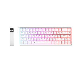 T-Wolf K68 Tri-Mode RGB Shine-through Mechanical Keyboard T-Wolf K68 Tri-Mode RGB Shine-through Mechanical Keyboard