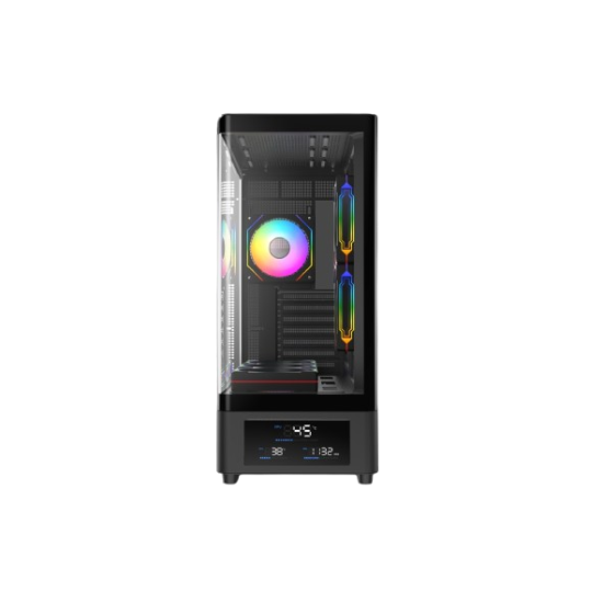 T-WOLF Spector ATX Curved ARGB Gaming Casing with Display T-WOLF Spector ATX Curved ARGB Gaming Casing with Display