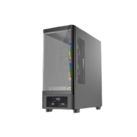 T-WOLF Spector ATX Curved ARGB Gaming Casing with Display T-WOLF Spector ATX Curved ARGB Gaming Casing with Display