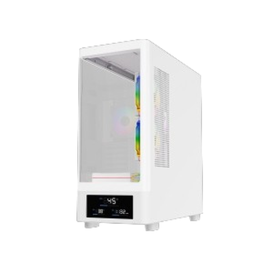 T-WOLF Spector ATX Curved ARGB Gaming Casing with Display T-WOLF Spector ATX Curved ARGB Gaming Casing with Display