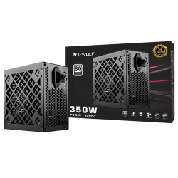 T-wolf ATX 350W Power Supply with power cable