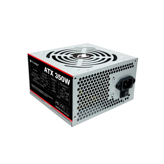 T-wolf ATX 350W Power Supply with power cable