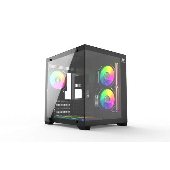 T-Wolf Mystery Box NV X5 Infinity ARGB M-ATX Gaming Casing T-Wolf Mystery Box NV X5 Infinity ARGB M-ATX Gaming Casing