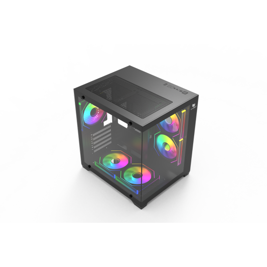 T-Wolf Mystery Box NV X5 Infinity ARGB M-ATX Gaming Casing T-Wolf Mystery Box NV X5 Infinity ARGB M-ATX Gaming Casing