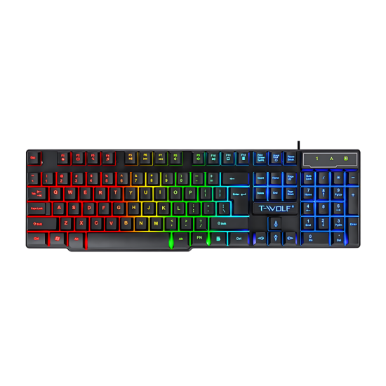 T-Wolf T20 Wired RGB Gaming Keyboard