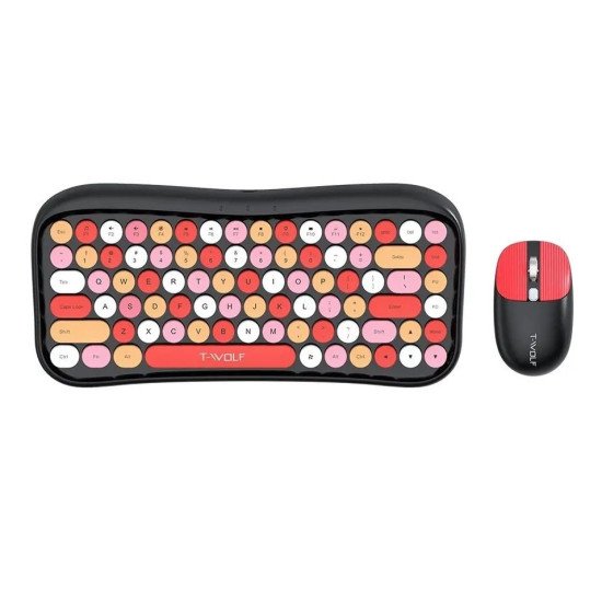 T-Wolf TF660 Wireless Keyboard Mouse Combo