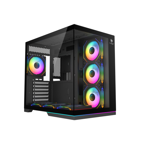 T-WOLF YORU Mid-Tower ARGB ATX Gaming Casing T-WOLF YORU Mid-Tower ARGB ATX Gaming Casing