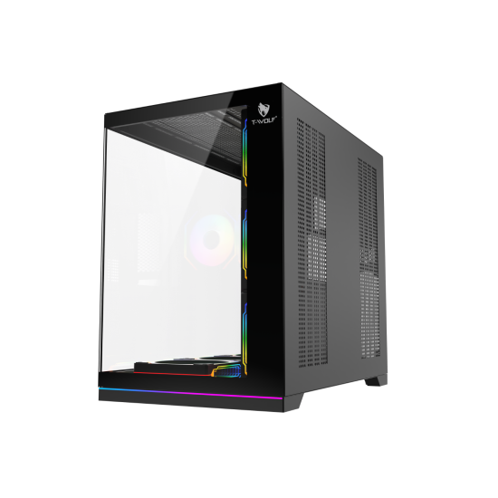 T-WOLF YORU Mid-Tower ARGB ATX Gaming Casing T-WOLF YORU Mid-Tower ARGB ATX Gaming Casing