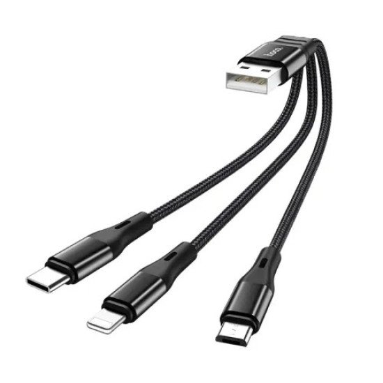 Hoco X47 Harbor 3-In-1 USB Charging Cable Hoco X47 Harbor 3-In-1 USB Charging Cable