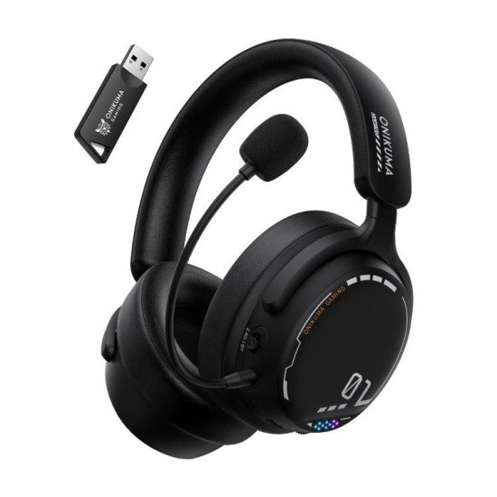 ONIKUMA GT886 2.4G Wireless BT Headset with Noise Cancelling Mic for Gaming ONIKUMA GT886 2.4G Wireless BT Headset with Noise Cancelling Mic for Gaming