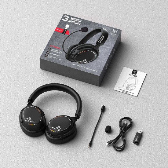 ONIKUMA GT886 2.4G Wireless BT Headset with Noise Cancelling Mic for Gaming ONIKUMA GT886 2.4G Wireless BT Headset with Noise Cancelling Mic for Gaming