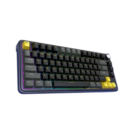 T-WOLF T40 Tri-Mode Custom Mechanical RGB Backlit Keyboard with Knob T-WOLF T40 Tri-Mode Custom Mechanical RGB Backlit Keyboard with Knob