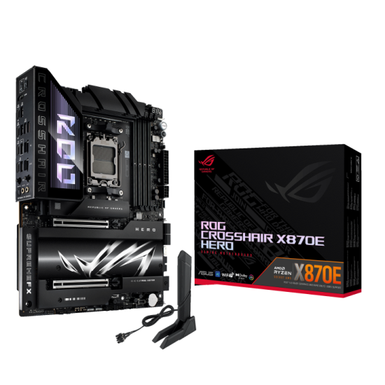 Asus Rog Crosshair X870E Hero AMD Socket AM5 ATX Motherboard